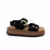 Lumberjack Sandalo Donna Neri con Platform