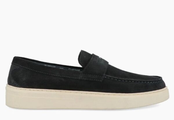 Guardiani Mocassino Blu Camoscio