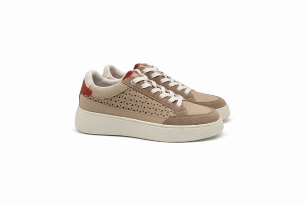 Lumberjack Sneakers Donna Beige Traforata