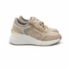 Lumberjack Sneakers Donna Beige con ZIP