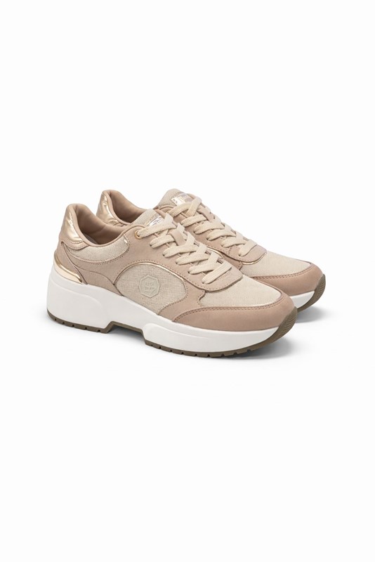 Lumberjack Sneakers Donna Beige Rosa