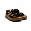 Lumberjack Sandalo Donna Neri con Platform