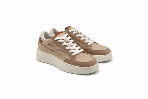 Lumberjack Sneakers Donna Beige Traforata