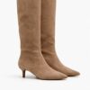 stivale-donna-camoscio-beige Aurea Stivale Donna