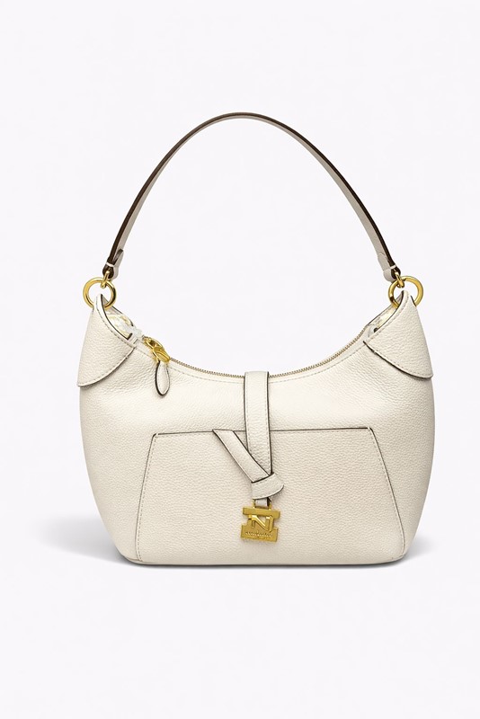 Nannini borsa donna bianca- modello compatto