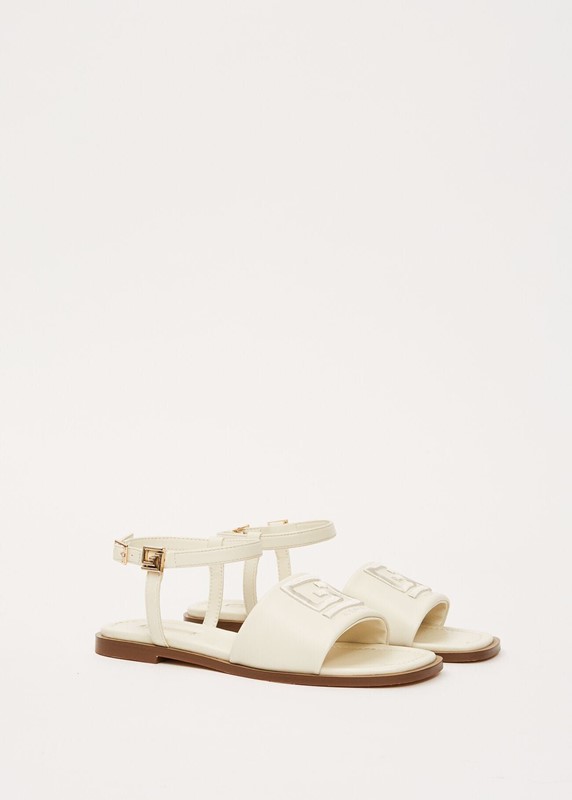 Gaudi' Sandalo Donna Panna e Logo Frontale