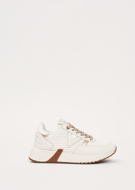 Gaudi' Sneakers Donna Bianca Oro