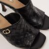4E11F405281664664710F13C7C03F4F1_ Gaudi' Mule Donna Nero Intrecciato
