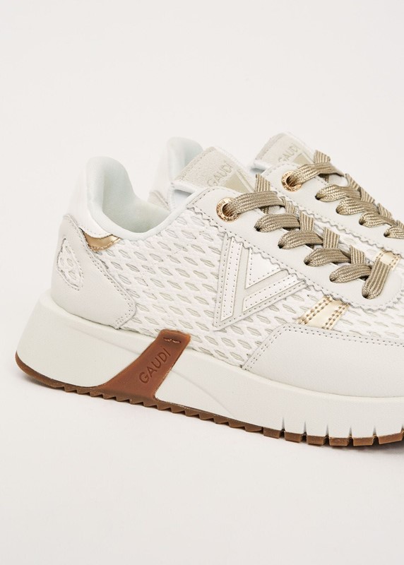 Gaudi' Sneakers Donna Bianca Oro
