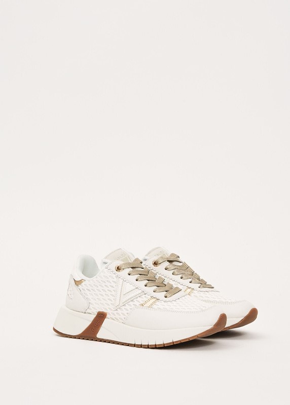 Gaudi' Sneakers Donna Bianca Oro