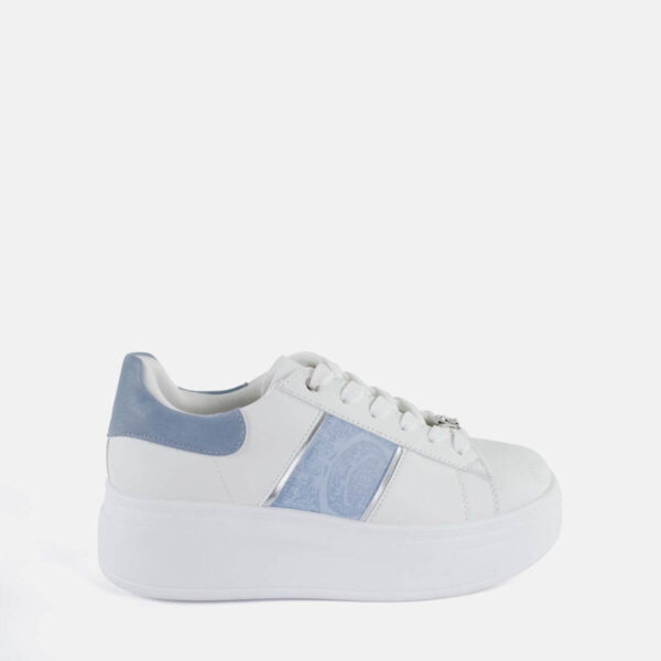 Ynot? Sneakers Donna Bianca Azzurra Platform