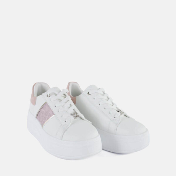 Ynot? Sneakers Donna Bianca Pink  Platform