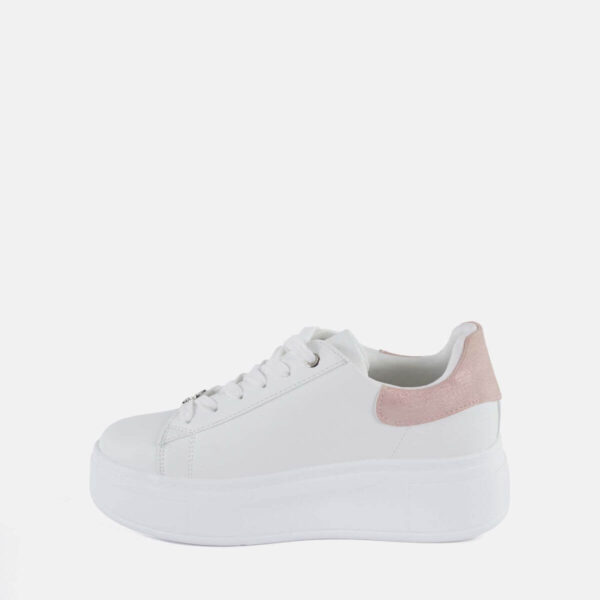 Ynot? Sneakers Donna Bianca Pink  Platform
