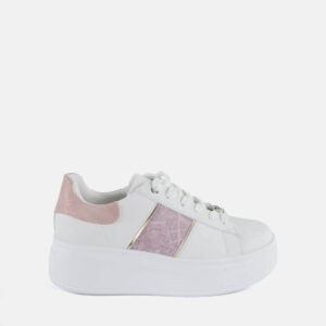 Ynot? Sneakers Donna Bianca Pink  Platform