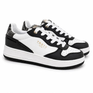 sneakers-ynot-maculata- Sneakers Donna Ynot? Bianca Nera Pitonata