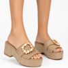 5446531A-8590-4EA5-923E-871B36287342 Gold&Gold Sandali Donna Platform con Fibbia Gioiello