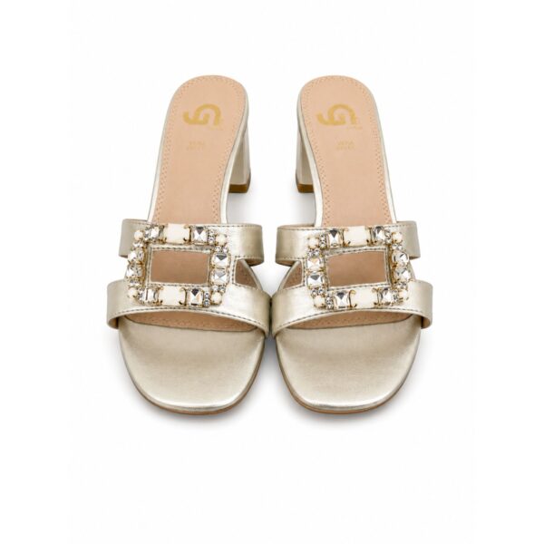 b2271349-7109-421f-993d-159703c7b38d Gold&Gold Sandali Mule Donna Oro Champagne