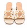 e19e0163-f8fc-41f0-b355-02ebb6ddac15 Gold&Gold Sandali Donna Beige Fibbia di Perle