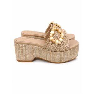 e501433c-4439-41ce-b871-e9d5b9c12132 Gold&Gold Sandali Donna Platform con Fibbia Gioiello