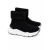 Emanuelle vee Sneakers Calzino Donna con Strass – Suola Platform 5,5 cm