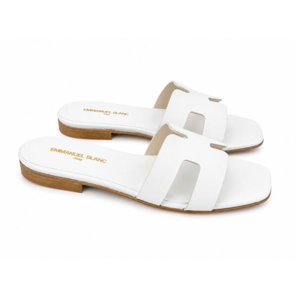 06BA6D8238AE2ABACCB6954B0C24598E_ Emanuel blanc ciabatte donna in vera pelle