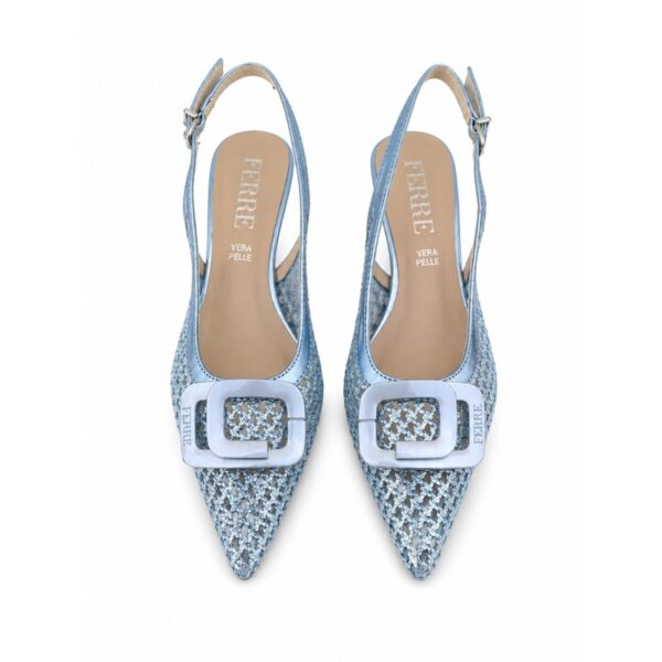 Ferre' slingback donna traforata in vera pelle