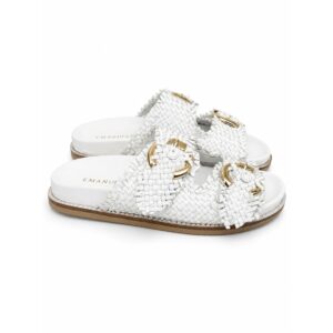 0eeae9fb-1119-43bf-a133-d9a7a8bc865d Emanuelle Vee Ciabatta Donna Bianca Intrecciata