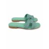 430B74077C9E77F807317C5DFA0073D4_ Emanuel blanc ciabatte donna in vera pelle con fascia in raf