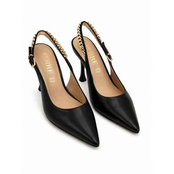4B77CE0036925FD200403467AFF39F2E_ Ferre' slingback donna nera in vera pelle