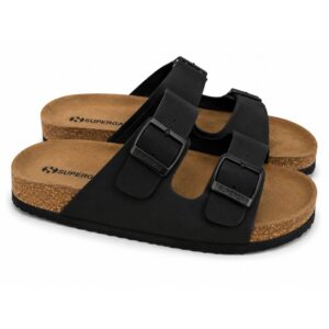 Superga Ciabatta Uomo Doppia Fibbia Nera