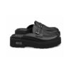 Sabot Mocassino Donna Cult Nero con Suola Carrarmato 4,5 cm