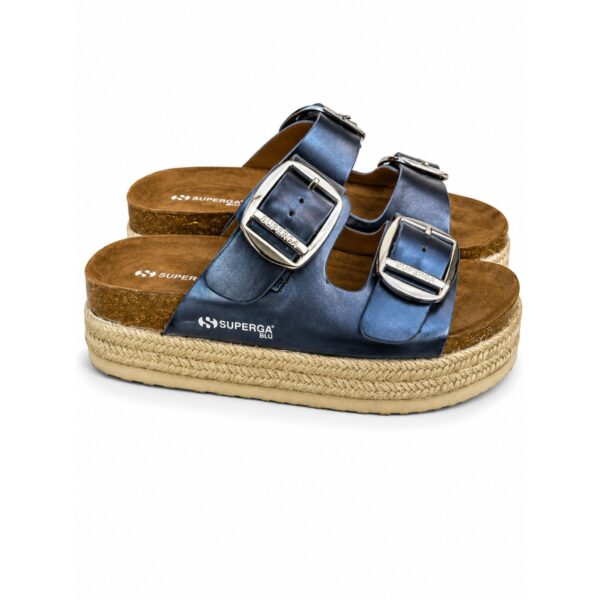 Superga Ciabatte Platform Metallizzate