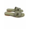 Emanuel blanc ciabatte donna in vera pelle con fascia in raf