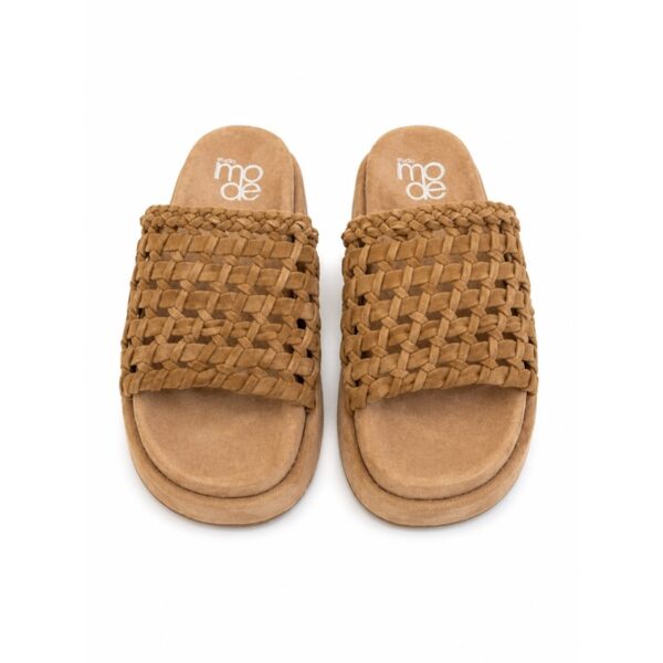 6CD3653488978F181A5F3666ABA4BBE6_ Mode ciabatte donna cuoio intrecciate platform in vera pelle