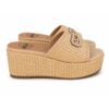 4us paciotti ciabatte donna platform intrecciate