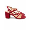 Carmens sandali donna rossi in vera pelle