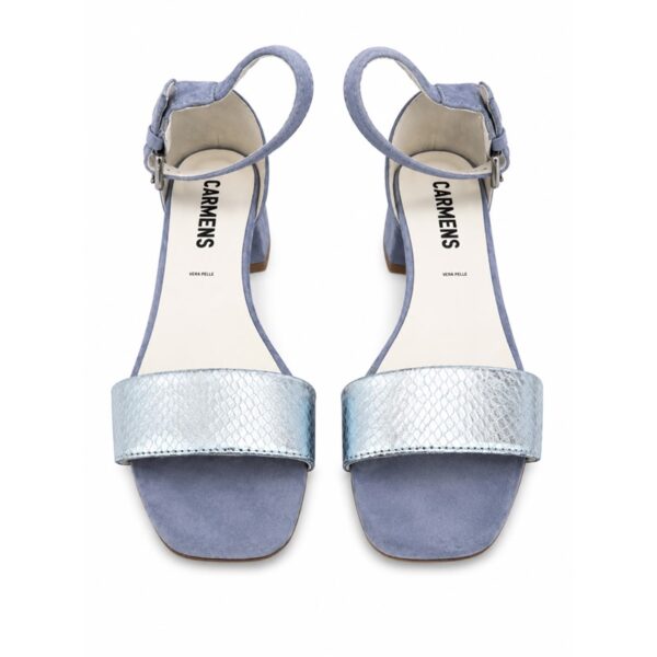 8C6B508684D711035641D3BE130D8AFE_ Carmens sandali donna in camoscio azzurro