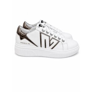 Emanuelle Vee Sneakers Donna in Pelle con Platform 4,5 cm