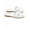 A4E474115C6D891B0D454F4D67B8DC64_ Emanuel blanc ciabatte donna in vera pelle effetto lucertola