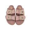 AB288D9AAA21C24889CD94062BA6010B_ Mode ciabatte donna oro intrecciate in vera pelle con fibbie