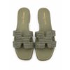 Emanuel blanc ciabatte donna in vera pelle con fascia in raf