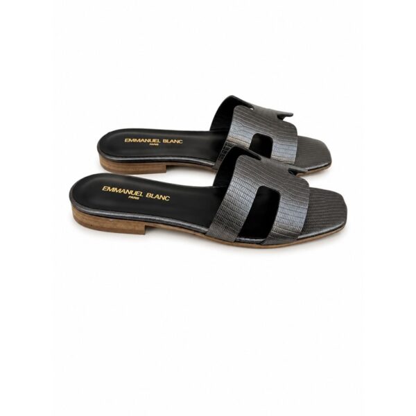 B69F51DE1B16E073E22D621BF5427163_ Emanuel blanc ciabatte donna in vera pelle effetto lucertola