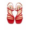 Carmens sandali donna rossi in vera pelle