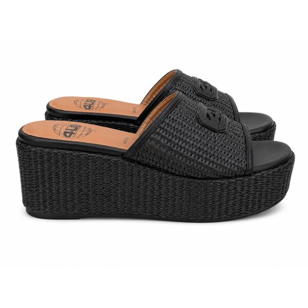 4us paciotti ciabatte donna platform intrecciate