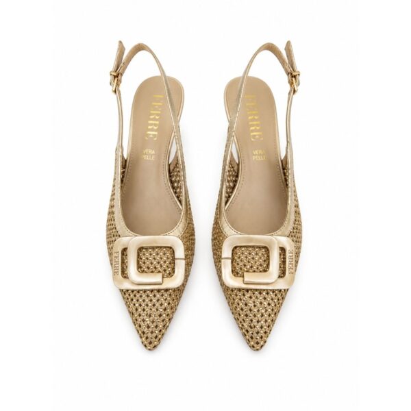 Ferre' slingback donna traforata in vera pelle