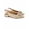 Ferre' slingback donna oro in vera pelle