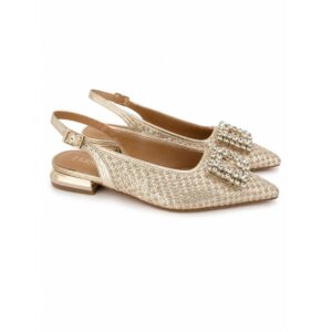 D65D72BD45A72B17FDF4F1653288DECA_ Ferre' slingback donna oro in vera pelle