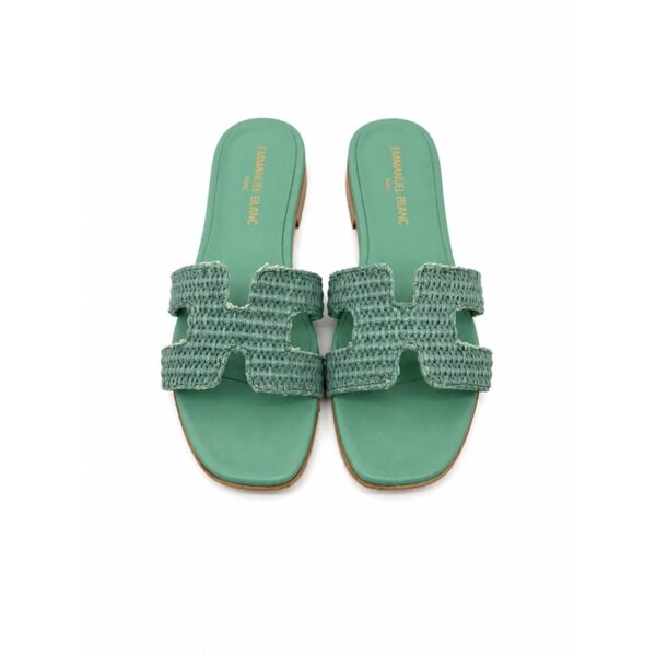 E19BADA57D2AE75ED38A76D68272D5DC_ Emanuel blanc ciabatte donna in vera pelle con fascia in raf
