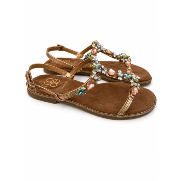 E59E34AC649C699DF3EC419696A6C793_ Mode sandali bronzo con strass multicolor e pietre gioie