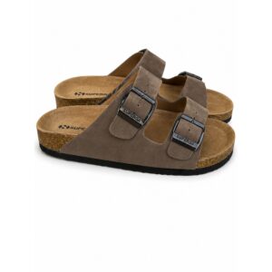 Superga Ciabatta Uomo Doppia Fibbia Tortora